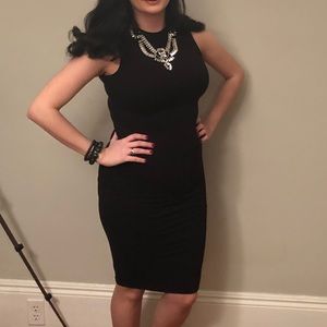 Black stretchy dress